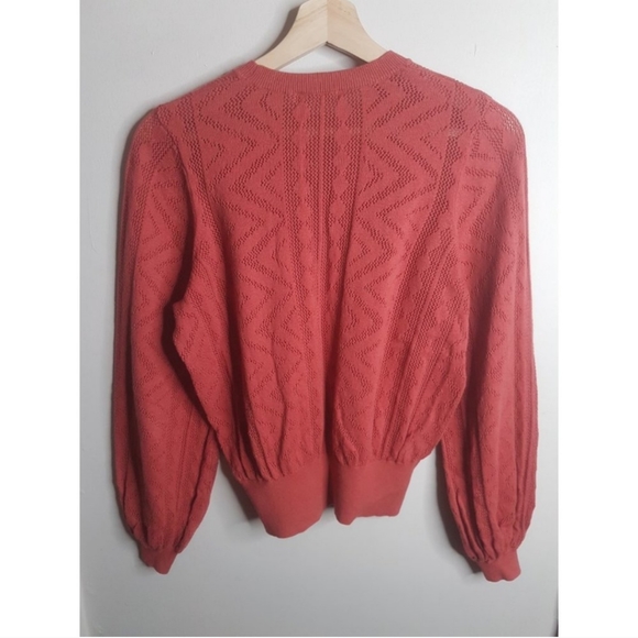 Joie Jaeda Pointelle Cotton & Cashmere Sweater - Picture 5 of 6